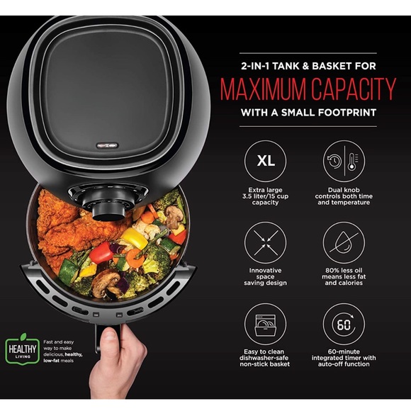BRAND NEW - CHEFMAN Nonstick, User Friendly Small Air Fryer - 3.6 Qt